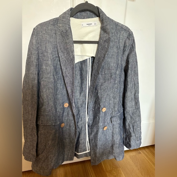 Mango brand 100% linen melange blazer - M - Picture 1 of 3